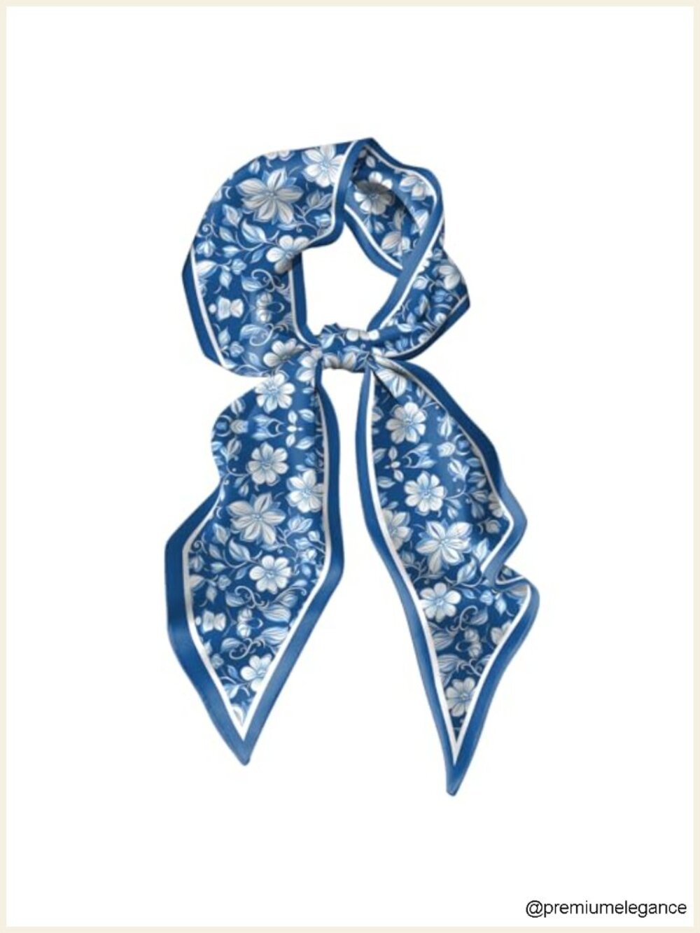 Satin Silk Fashion Scarf Long Neck Scarf for Bag Decoration Women Girls Cute